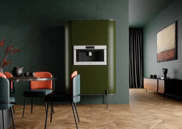 The Wolf EC3050PE_S coffee featured in a luxury kitchen